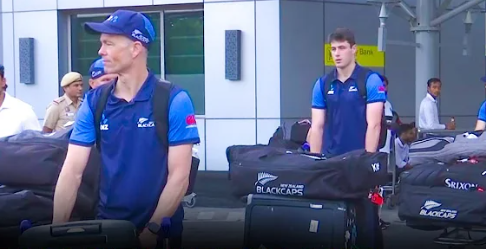 Team arrives to play the match between Afghanistan and New Zealand